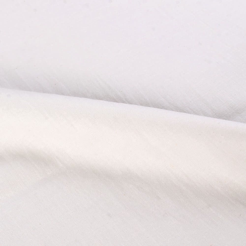 Plain White Khadi Cotton 88 GSM Handwoven Fabric