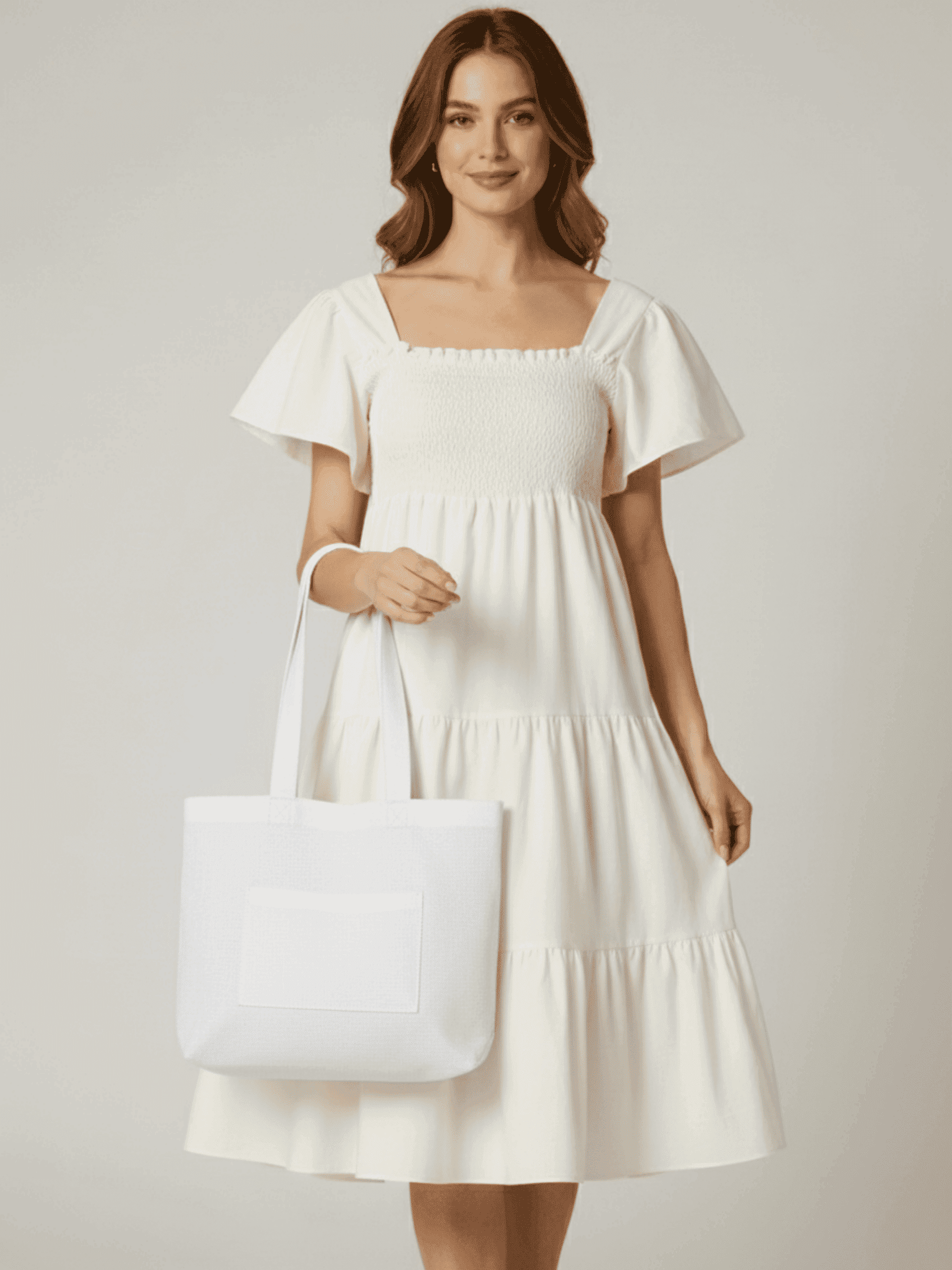 Tote Bag With Patch Pocket