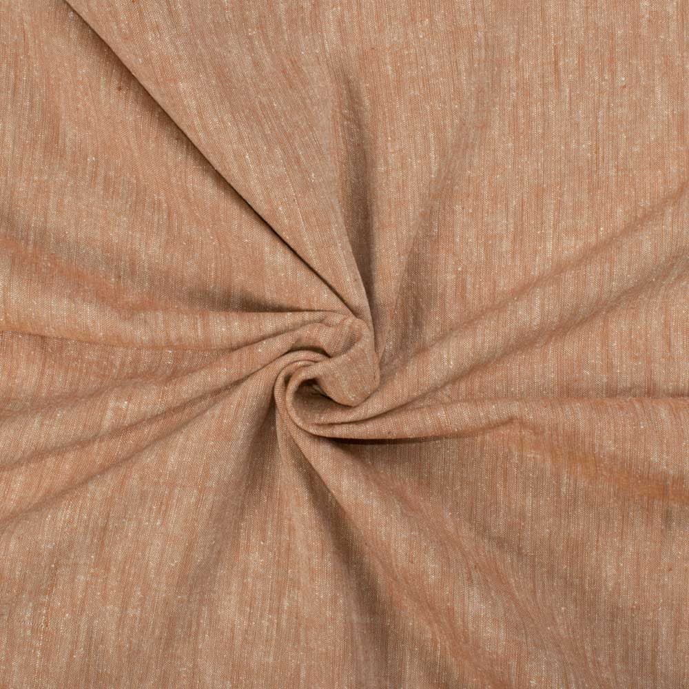 Plain Brown Matka Silk & Khadi Blend 97 GSM Handwoven Fabric A3