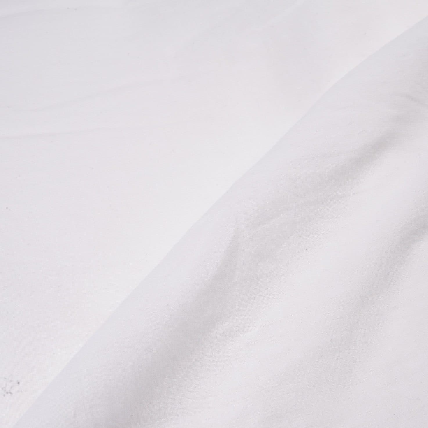 Plain White Natural Organic Khadi Cotton 103 GSM Fabric