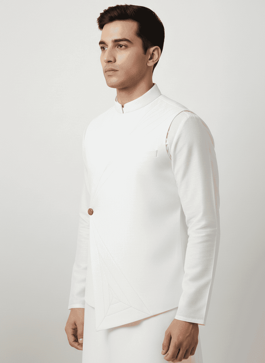 Asymmetric Geometric Stitched Bundi