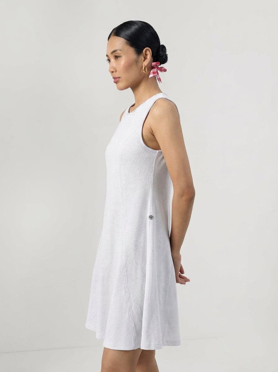 Flared Sleeveless Round Neck Mini Dress